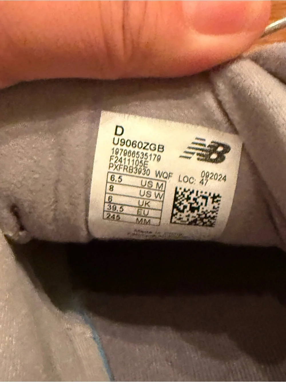 New Balance 9060 Shadow Grey U9060ZGB Women’s 8 / Men’s 6.5